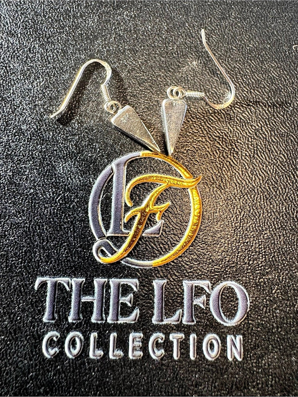The LFO Collection Sterling Silver Wedge Drop Earrings Gold & Silver